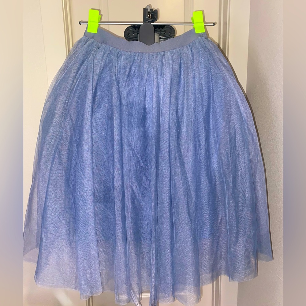 Denim Blue Tulle Skirt